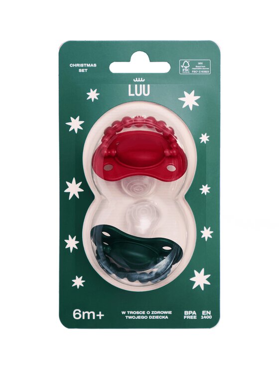 Luu Luu Smoczek  holygreen + santa red Kolorowy