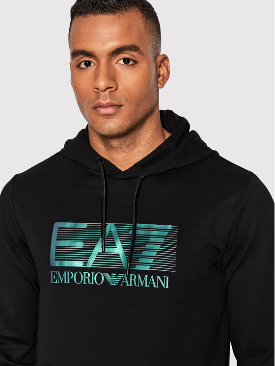 EA7 Emporio Armani Sweatshirt 6LPM62 PJ05Z 1200 Noir Regular Fit Modivo