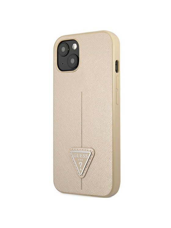 Guess Guess Etui na telefon iPhone 14 Plus Beżowy