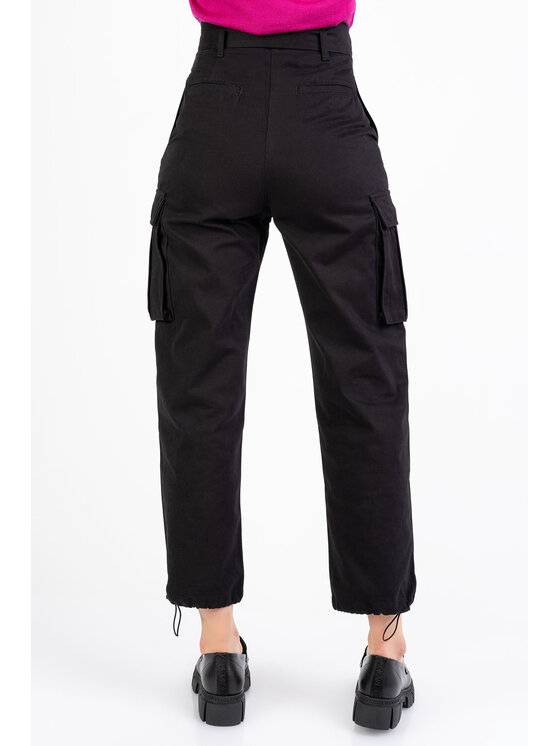PINKO Pinko Kalhoty z materiálu RANSIE Černá Regular Fit