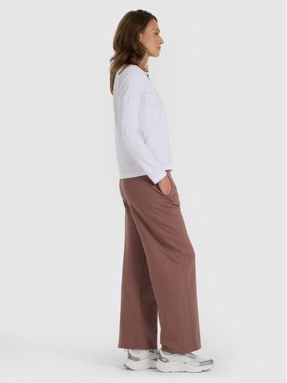 4F 4F Pantaloni da tuta 4FRAW25TTROF1614-82S Marrone Regular Fit