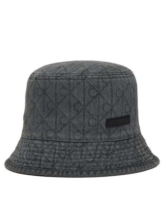Calvin Klein Calvin Klein Pălărie Denim Emblem Burnout Bucket LV04F5043G Gri