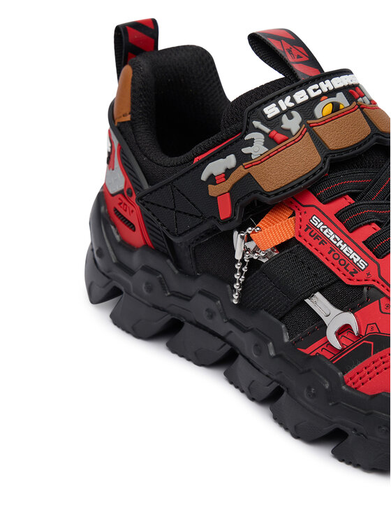 Skechers Skechers Snīkeri Mega-Flex Lite - Tuff Toolz 402130L/RDBK Melns