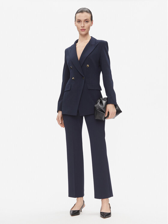 Marella Marella Marynarka Notion 2413041111200 Granatowy Regular Fit