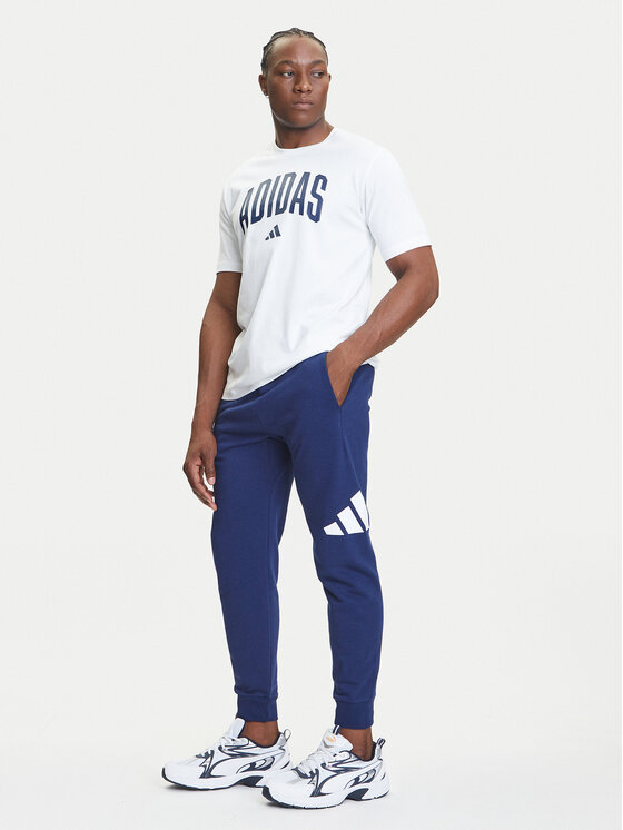 adidas adidas Sportinės kelnės Essentials Big Logo JE8967 Tamsiai mėlyna Regular Fit