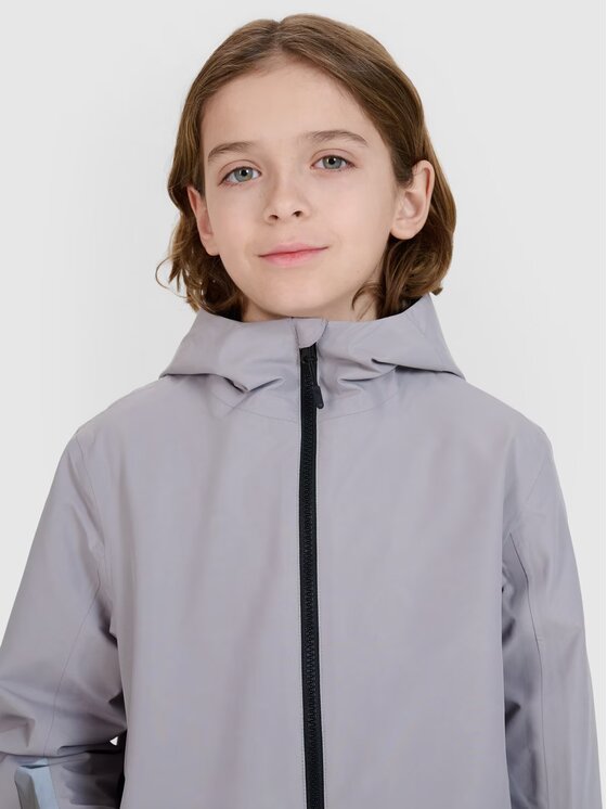 4F 4F Giacca di transizione 4FJWSS25TTJAU0742-25S Grigio Regular Fit