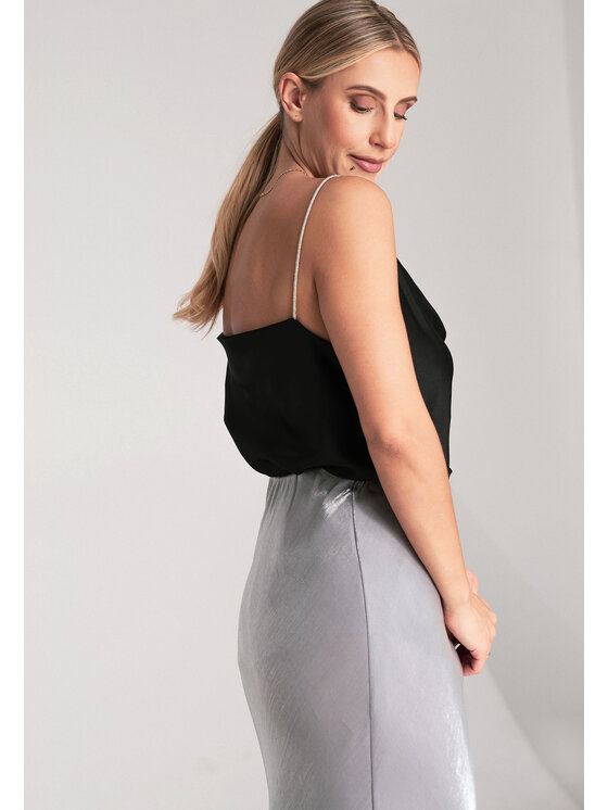 FIGL FIGL Top M1099 Čierna Regular Fit