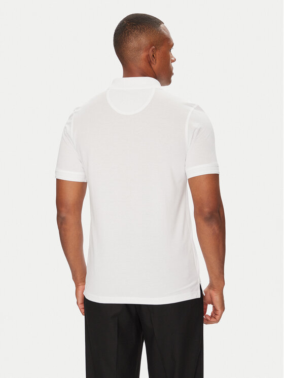 Pierre Cardin Pierre Cardin Тениска с яка и копчета C5 21344.2144 Бял Regular Fit