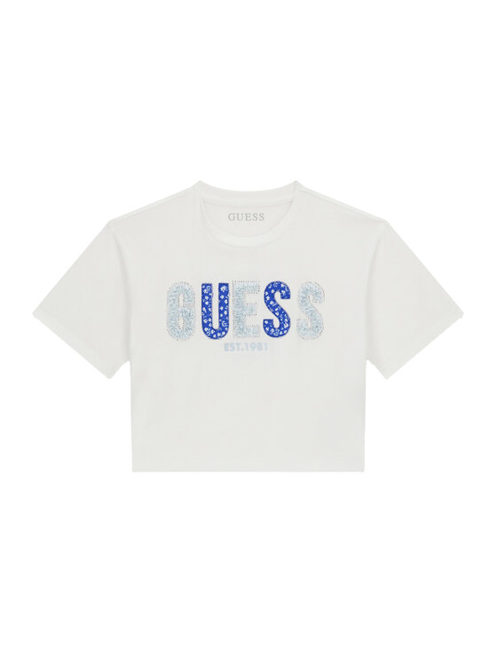 Guess Guess Póló J6GI07 K6YW4 Fehér Relaxed Fit