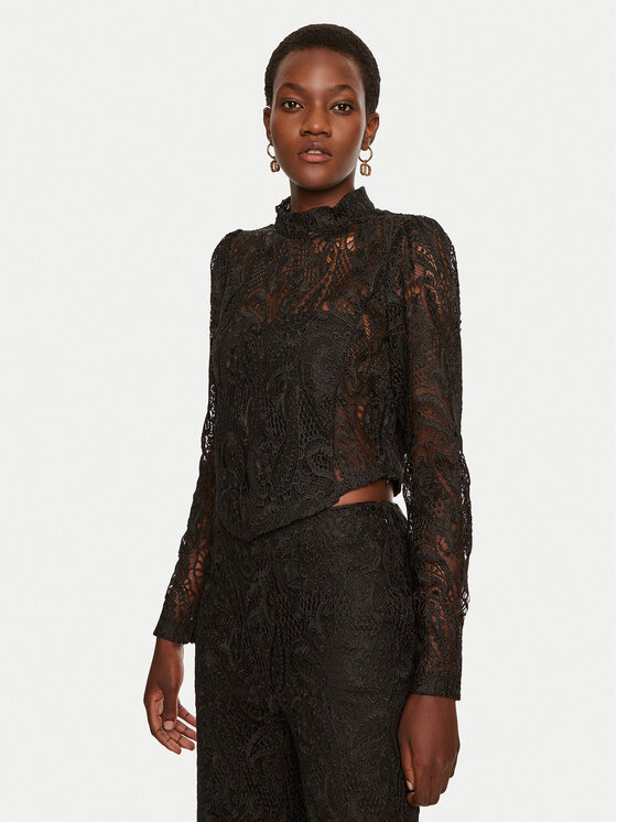 TWINSET TWINSET Блуза 242TP2464 Черен Slim Fit