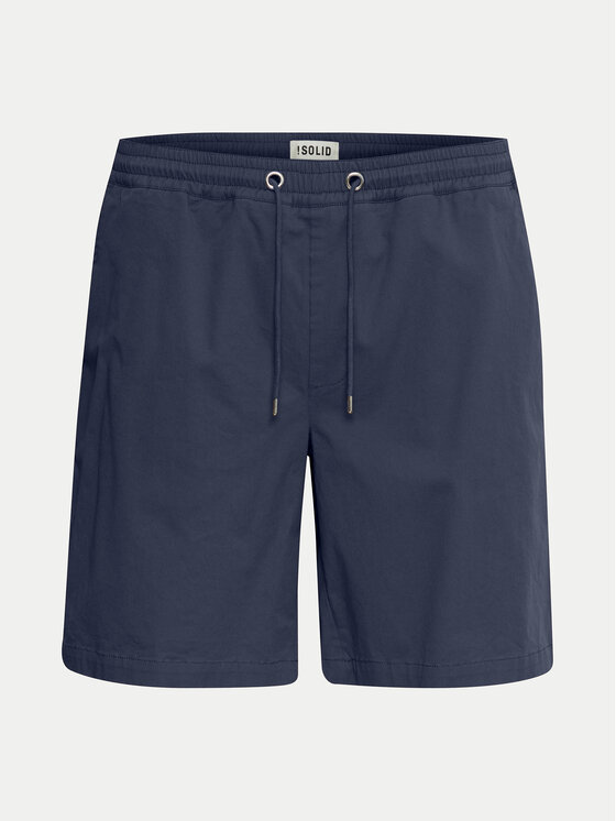 Solid Solid Шорти от плат 21108168 Тъмносин Regular Fit