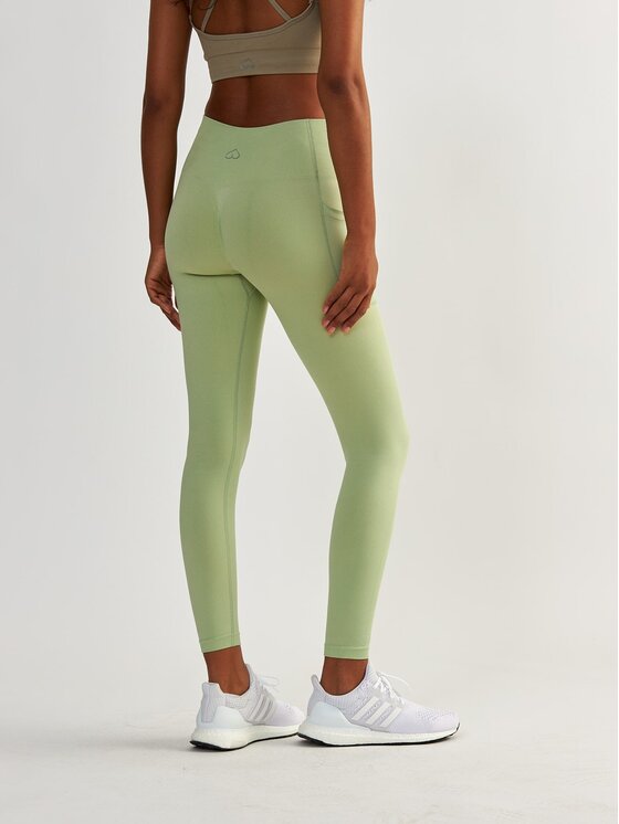 BeShaped BeShaped Legginsy z Kieszeniami Lift Me Up Zielony Shaping Fit