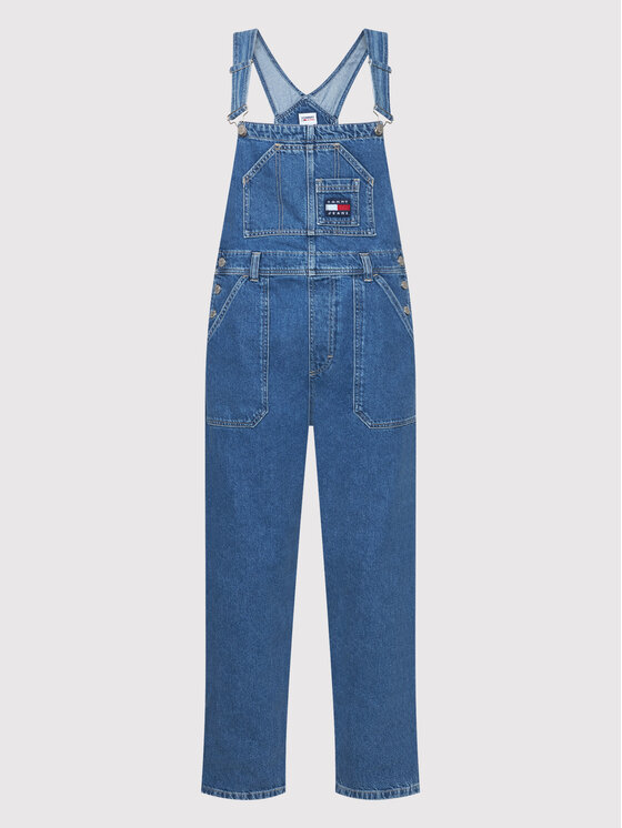 Tommy Jeans Tommy Jeans Гащеризон с презрамки Denim DW0DW11590 Син Regular Fit