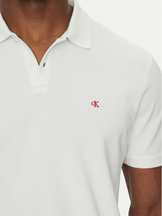 Calvin Klein Jeans Calvin Klein Jeans Polo marškinėliai LV040EM269 Balta Regular Fit