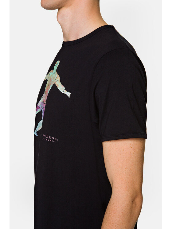 Lancerto Lancerto T-Shirt Lennox TS073221000042 Czarny Regular Fit