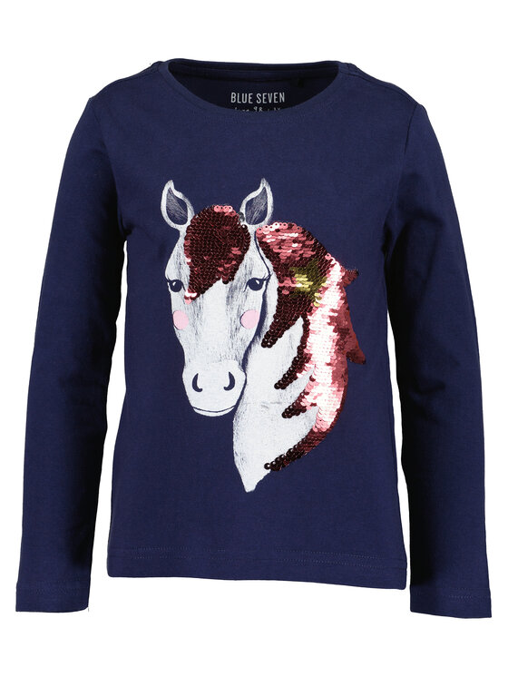 Blue Seven Blue Seven Bluza 750738 X Mornarsko modra Regular Fit