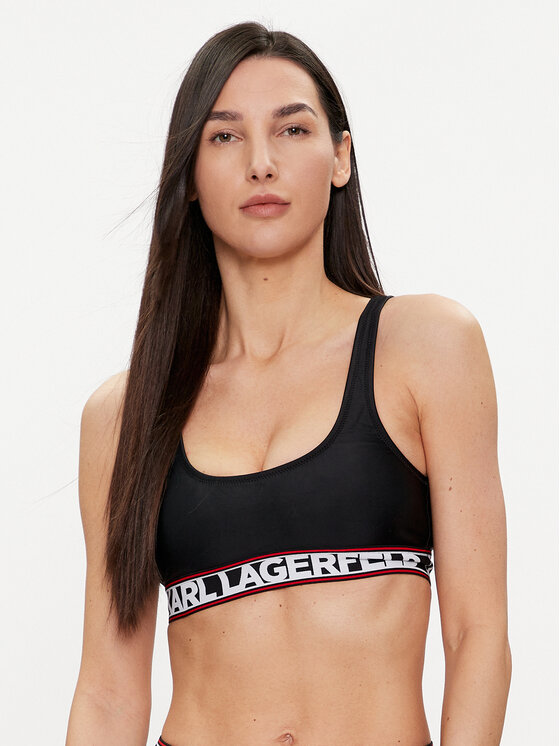 KARL LAGERFELD KARL LAGERFELD Bikini partea de sus 240W2221 Negru