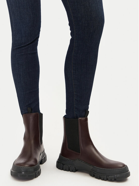 Weekend Max Mara Weekend Max Mara Kotníková obuv s elastickým prvkem Ellisse 2425796035600 Hnědá