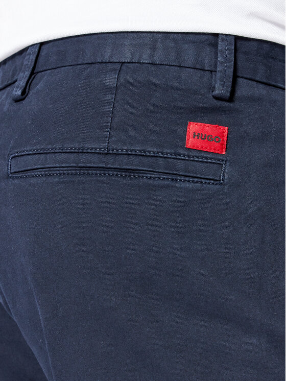 HUGO Hugo Чіноси David222D 50468314 Cиній Slim Fit