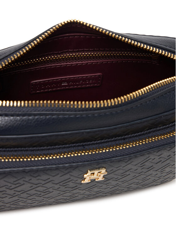 Tommy Hilfiger Tommy Hilfiger Torbica Th Icon Camera Bag Mono AW0AW18121 Tamnoplava