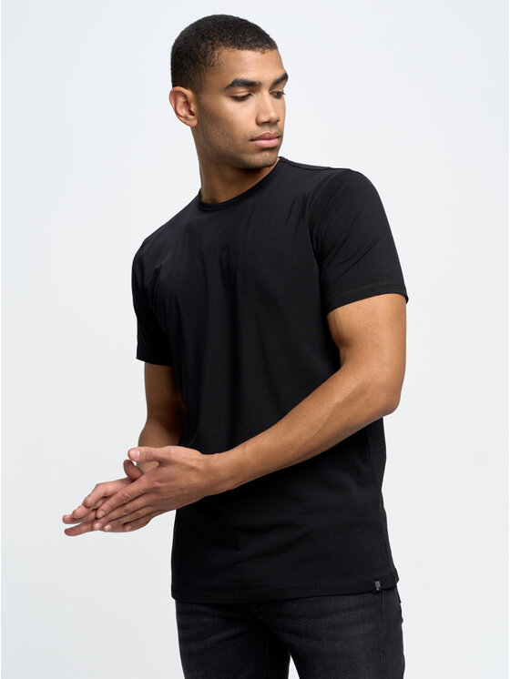 BIG STAR BIG STAR T-Shirt supiclassic_906 Czarny Slim Fit