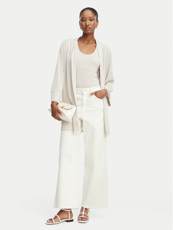 Marella Marella Komplektas: marškinėliai ir kardiganas Alca 2615931012 Pilka Regular Fit