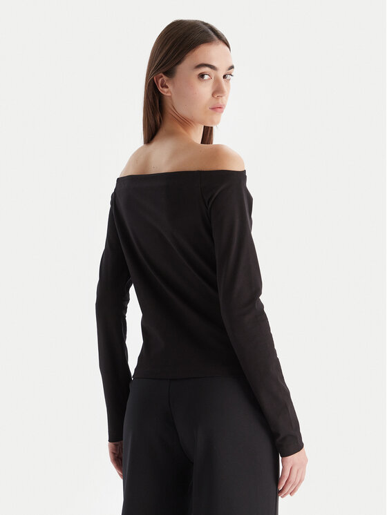 HUGO HUGO Blúz Dolder 50546931 Fekete Slim Fit