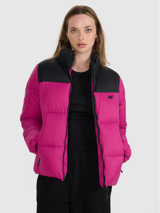4F 4F Kurtka puchowa MULTI ACTIVE Różowy Regular Fit