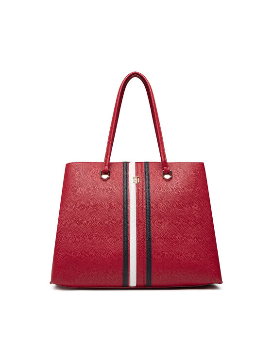 Tommy Hilfiger Tommy Hilfiger Kabelka Th Element Workbag Corp AW0AW13158 Červená