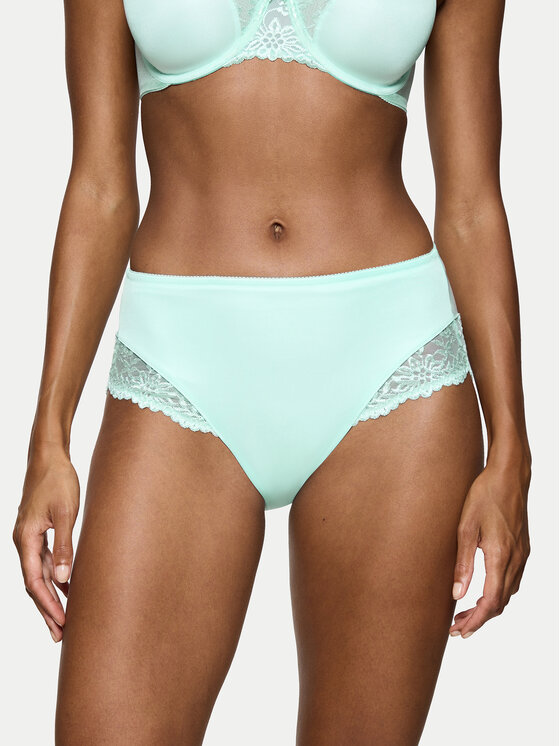 Triumph Triumph Chiloți clasici cu talie înaltă Ladyform Soft Maxi 10210671 Albastru