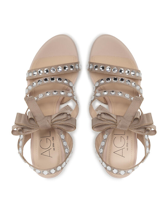 AGL AGL Sandalen Cristal D669010PCKG085F643 Beige