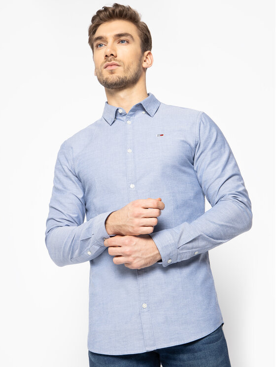 Tommy Jeans Tommy Jeans Πουκάμισο Tjm Oxford DM0DM06562 Μπλε Slim Fit