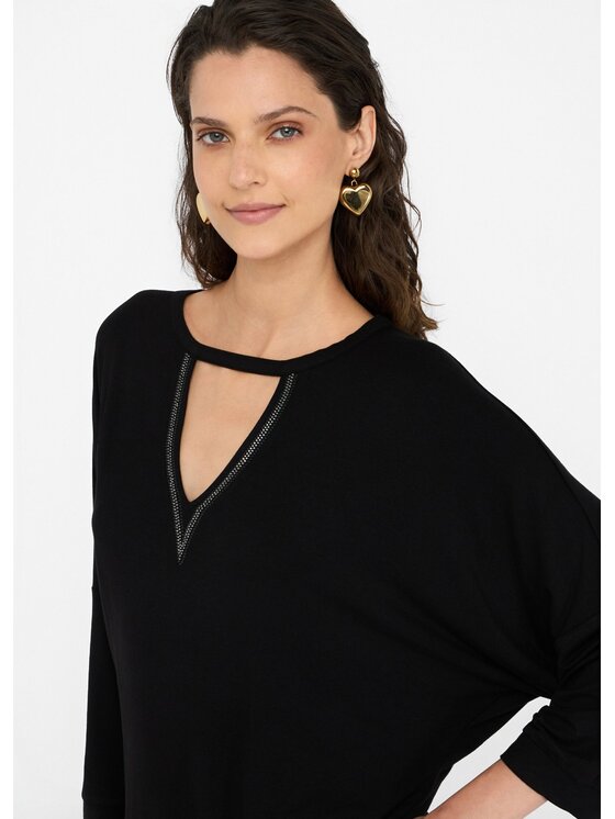 Liu Jo Liu Jo T-shirt TF5185JS36022222 Nero Regular Fit