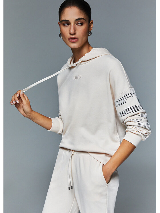 Liu Jo Liu Jo Felpa TA6129FS002X0659 Crema Regular Fit