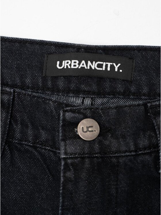 Urban City Urban City Jeansy Klasyczne 131766 Czarny Regular Fit