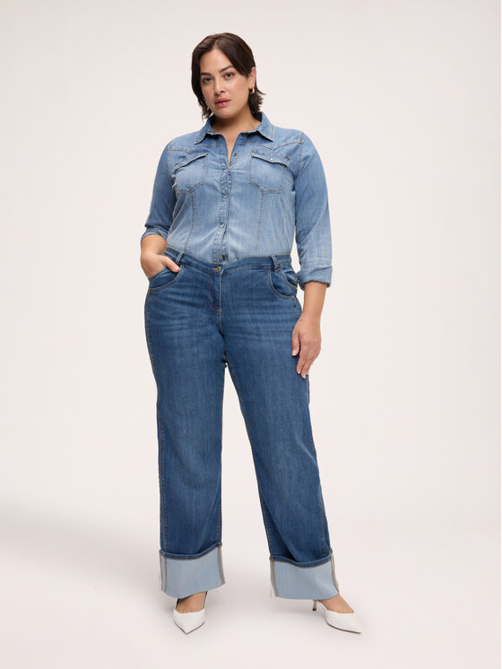 Fiorella Rubino Fiorella Rubino Jeansy P428T005339N024 Niebieski Regular Fit