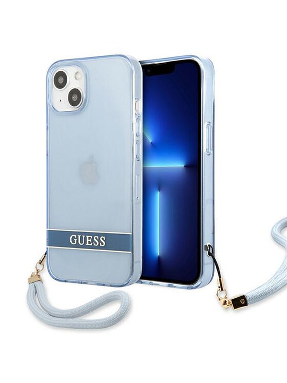 Etui na telefon Guess, Niebieskie, iPhone 13