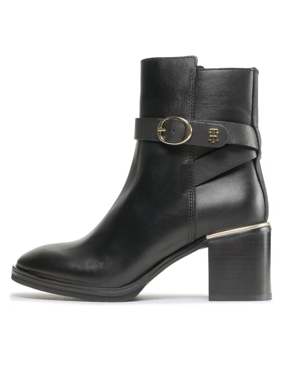 Tommy Hilfiger Tommy Hilfiger Μποτάκια Belt Heeled FW0FW06766 Μαύρο