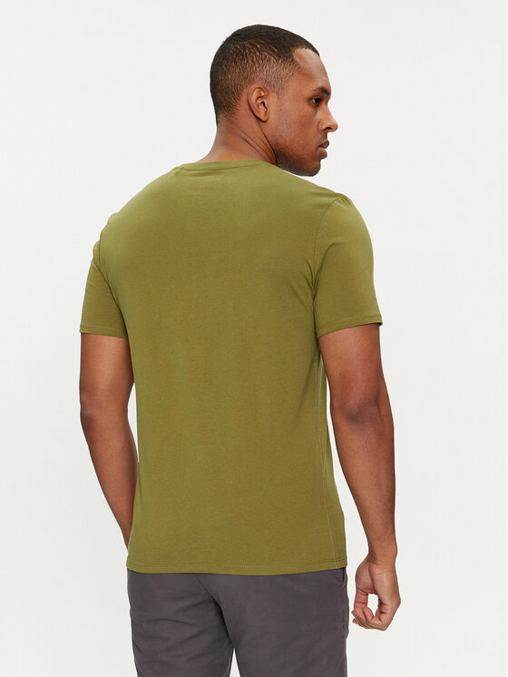Guess Guess Tričko Logo M2YI71 I3Z14 Zelená Slim Fit
