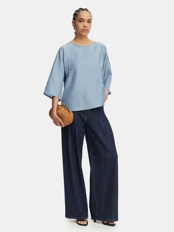 Weekend Max Mara Weekend Max Mara Bluzka Fastoso 2615941032 Niebieski Relaxed Fit