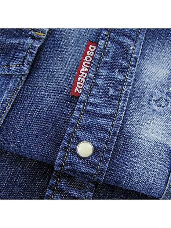 Dsquared2 Dsquared2 Košile S74DM0452 S30341 470 Modrá Regular Fit