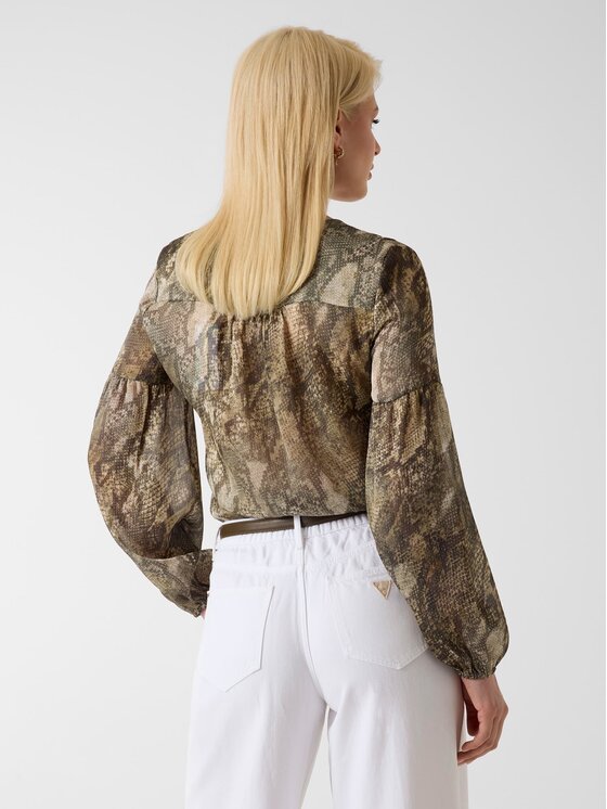 Guess Guess Top 183074 Kolorowy Classic Fit