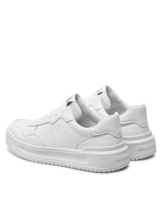 Calvin Klein Jeans Calvin Klein Jeans Сникърси Low Cut Lace-Up Sneaker V3A9-80980-1355 S Бял