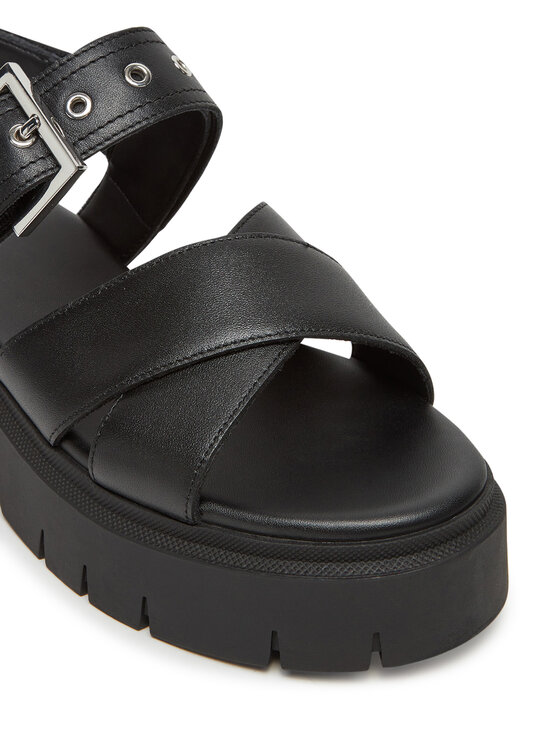 HUGO HUGO Sandále Kris_Sandal_BKNA 50542072 Čierna