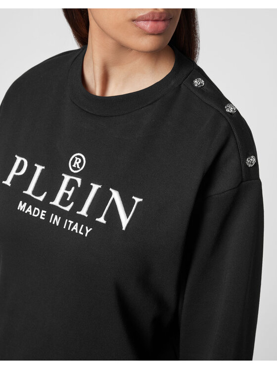 PHILIPP PLEIN PHILIPP PLEIN Bluza 8459 Czarny Regular Fit
