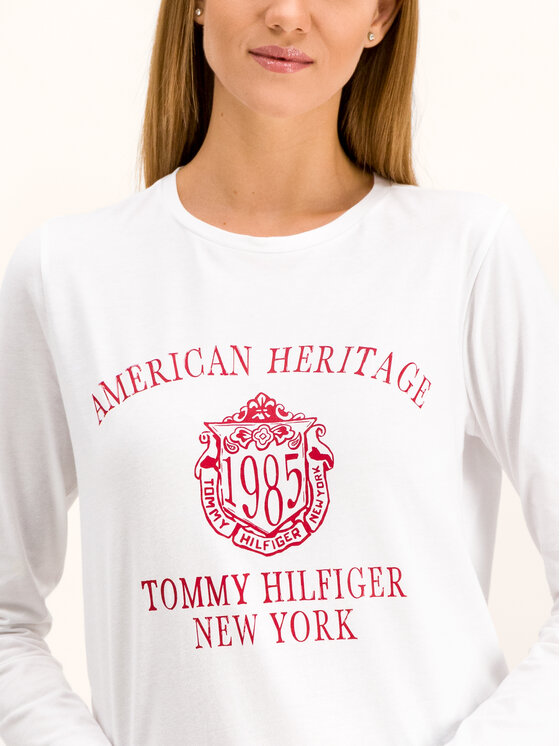 Tommy Hilfiger Tommy Hilfiger Блуза Ozlem WW0WW26186 Бял Regular Fit