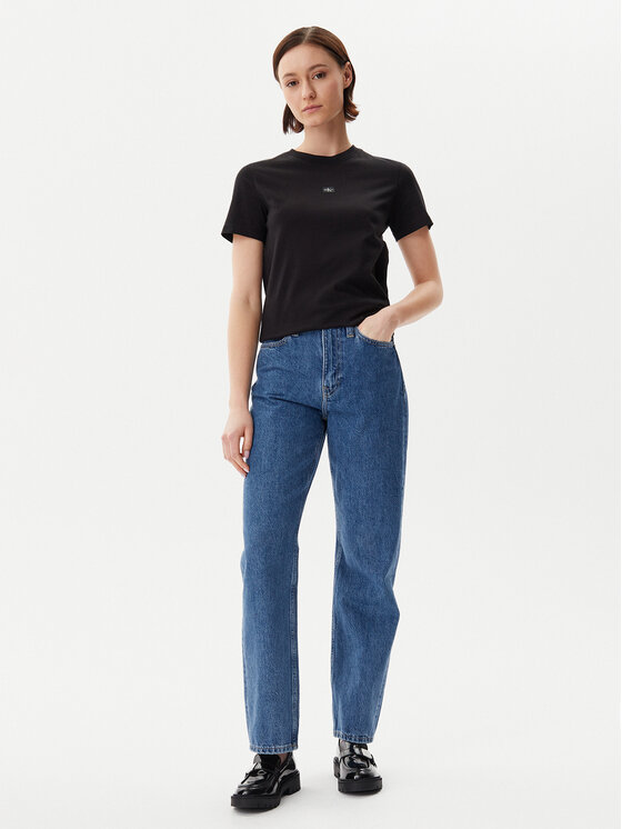 Calvin Klein Jeans Calvin Klein Jeans Póló J20J225243 Fekete Regular Fit