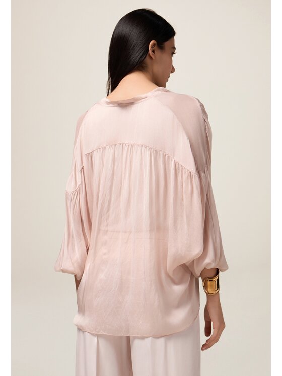 Oltre Oltre Blusa 2228E000331N006 Rosa Baggy Fit