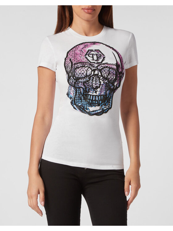 PHILIPP PLEIN PHILIPP PLEIN Tričko 2303 Biela Regular Fit