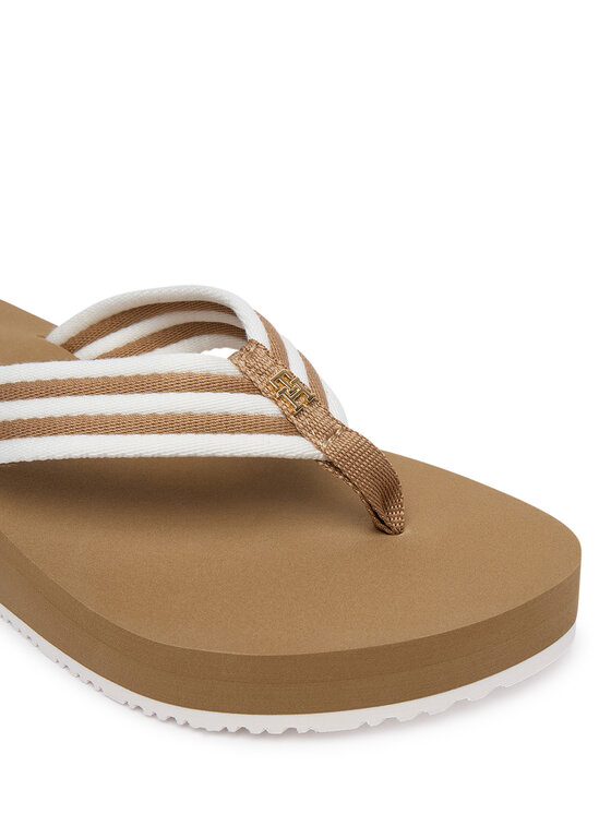 Tommy Hilfiger Tommy Hilfiger Čības uz pirksta FW0FW09196 Gaiši bēša